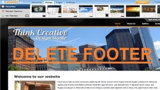 How to Remove Weebly Footer 2013 [upl. by Drofub]