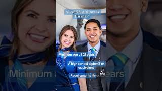 ALASKA Airlines is hiring Flight Attendants ✈️ apply wwwAlaskaaircom flightattendant cabincrew [upl. by Pihc]