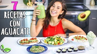 7 RICAS RECETAS CON AGUACATE🥑Vegano y Fácil  Yovana [upl. by Lundeen]