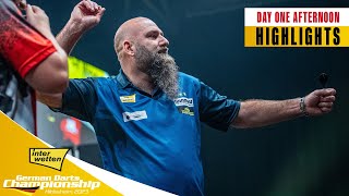 NINEDARTER  Day One Afternoon Highlights  2023 German Darts Championship [upl. by Kcirrag]