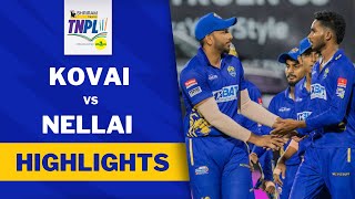 TNPL Final English Highlights  Lyca Kovai Kings vs Nellai Royal Kings [upl. by Eilyr]