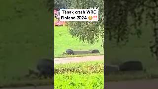 CRASH Ott Tänak WRC Finland 2024 crew OK video Jari Jarvinen rally rallye [upl. by Erland]