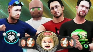 DanTDM amp Dr Trayaurus vs JackSepticEye amp Markiplier  WWE 2K18 [upl. by Ellenrahc]