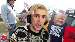 Defend the Border Convoy  xQc Reacts to Channel 5 [upl. by Anar]