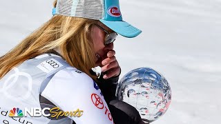 Mikaela Shiffrin wins giant slalom crown recordtying fourth World Cup crystal globe  NBC Sports [upl. by Murdoch]