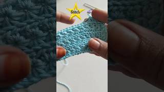 Star stitch crochetpattern crochettutorial croche stitch star song telugu minituber views [upl. by Riddle604]