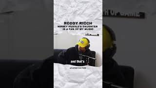 Roddy Ricch  Nipsey Hussle was a real one☝🏾 [upl. by Adyam]