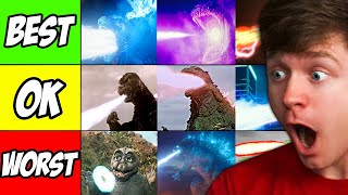 Ranking GODZILLA ATOMIC BREATHS from BEST to WORST [upl. by Nidya]