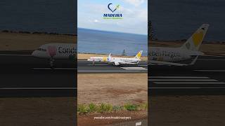 Beautiful Condor Boeing 757300 takeoff at Madeira Airport [upl. by Latihs989]