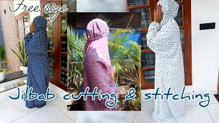 single piece islamic prayer dress cutting and stitching malayalam ayzblossom [upl. by Yniar]