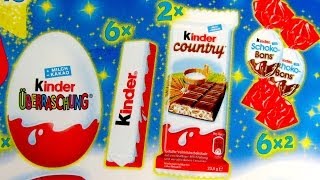 Kinder Surprise Kinder JOY Kinder Chocolate Kinder Bueno White [upl. by Aitselec606]