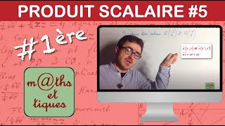 Calculer un produit scalaire à partir des coordonnées  Première [upl. by Ehtnax]