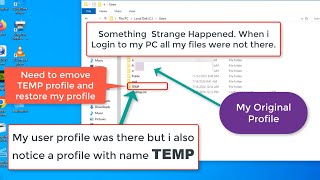 How to restore user profile in windows 10 11 [upl. by Bradlee]