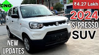 New 2024 Maruti SPresso CNG  ₹427 Lakh  35 kmpkg Mileage  New Features Price Full Detail Review [upl. by Martel]