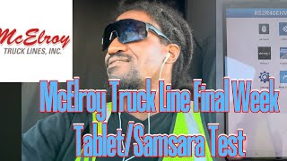 McElroy Truck Line FINAL WEEK TabletSamsara Test Review  PASS EASILY [upl. by Arola]