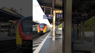 Train in raunheim Bahnhof trains shorts highspeedtrain trainspotting intercityexpress video [upl. by Rehprotsirhc788]