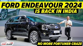 2024 Ford Endeavour India Launch  Toyota Fortuner Rival  Return of Ford Confirmed  Ford Everest [upl. by Thurstan]