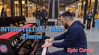 Shoppers React to Interstellar  Main Theme on Piano [upl. by Aldric]