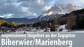 Impressionen Skigebiet MarienbergBiberwier an der Zugspitze [upl. by Nytsirk]