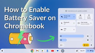 How to Enable Battery Saver on CHromebook [upl. by Naloc258]