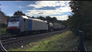 186 498 Crossrail BLS Cargo with Container Intermodal Train at Venlo the Netherlands 🇳🇱 Oct 62024👍 [upl. by Kristie]