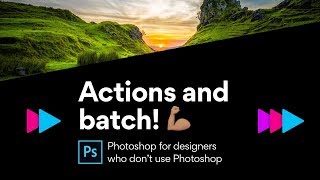 Photoshop Use Actions and Batch to create thumbnails [upl. by Wilser585]