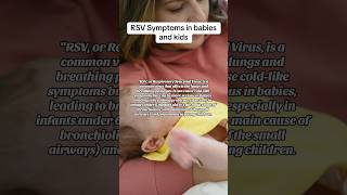 Respiratory Syncytial Virus  RSV symptoms in babies and kids 🤒childhealth momtips nurse shorts [upl. by Hake781]