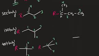 Alkane Nomenclature 3  Sec Iso Tert Neo Naming [upl. by Reivilo]