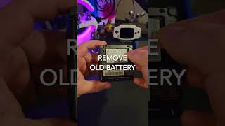 Easy Install of FunnyPlaying GBASP Battery shorts gameboy retrogaming [upl. by Lilias]