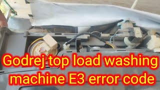 E3 error code Godrej Washing macine top load [upl. by Averyl]