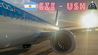 AEROLINEAS ARGENTINAS REPORT  Buenos Aires EZE  Ushuaia USH  Boeing 737 MAX [upl. by Harlin]