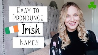 Easy To Pronounce Irish Names  Girls [upl. by Eneleoj]