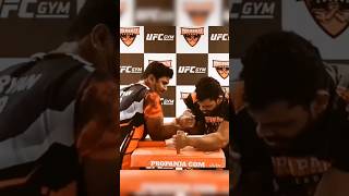 Aryan Gangotri vs Harshit Poojary armwrestling shorts [upl. by Lauritz]