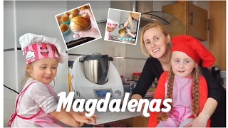 ¡A COCINAR 🧁 MAGDALENAS FACILES THERMOMIX  Familia Panda [upl. by Ethyl736]