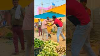 Bajar Me Maar Peet 😂 viralvideo comedy funny funnyclips ytshorts reels comedyreels [upl. by Alyled]