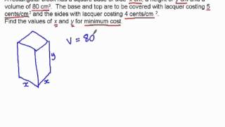 Applications of differentiation  optimisation [upl. by Ainegul487]