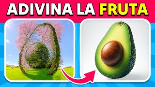 Adivina La Fruta con la Ilusión 🍌🍓🍇  Ilusión Óptica  Frutas amp Verduras  Quiz de Emojis [upl. by Milson]