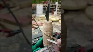 Making a Woodturning Knife with an Old Saw woodworking diy shortvideo tools cuttings craft [upl. by Airam]