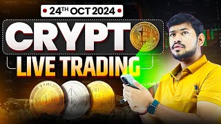 Live Trading  Crypto Trading  BTC  ETH  24 OCT  btc xauusd [upl. by Emmery]