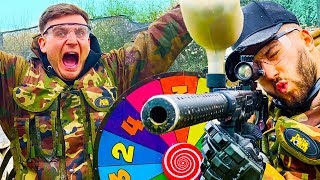 INSANE PAINTBALL ROULETTE CHALLENGE [upl. by Mariandi]