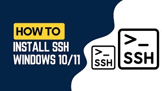 How To Install SSH in CMD Windows 1011 [upl. by Iolande657]