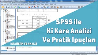 SPSS ile Ki kare Chi square analizi ve hipotez testleri [upl. by Issi]