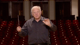 Lesson Five Putting the Two Hands Together Leonard Slatkins Conducting School [upl. by Tak]