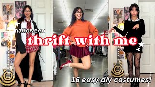 THRIFT WITH ME for halloween 16 diy costume ideas pinterestinspired [upl. by Elder]