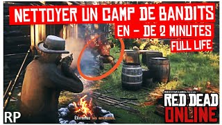 🥃Gameplay NETTOYAGE EXRESS DU CAMP DE MANZANITA POST  Red Dead Online [upl. by Jeroma]