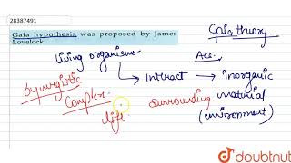 Gaia hypothesis was proposed by James Lovelock [upl. by Suirtemed772]