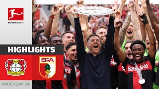 THEY REALLY DID IT  Bayer 04 Leverkusen  FC Augsburg 21  Highlights  Matchday 34 – Bundesliga [upl. by Anim706]