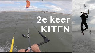 IK GING WEER KITE SURFEN  VOOR DE 2E KEER [upl. by Rfinnej]