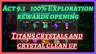 MCOC Act 91 100 Exploration rewards Opening  Crystal Clean Up [upl. by Pazit]