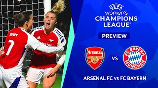 🔴 ARSENAL VS BAYERN MUNCHEN UEFA WOMENS CHAMPIONS LEAGUE 202425 PREVIEW LIVE MATCH TODAY [upl. by Yslek]